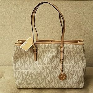 Michael kors Signature Jet Set Large Tote Bag